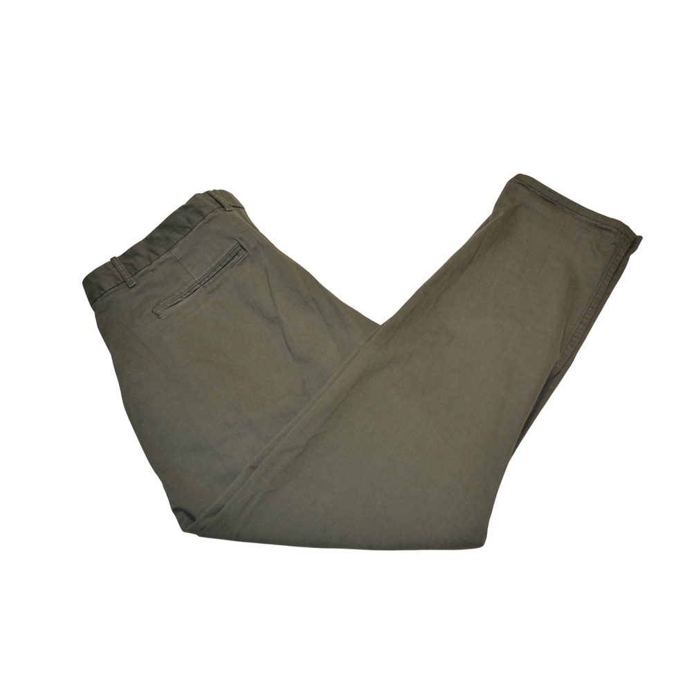Gap Khakis Broken-In Straight Chino Pants Work Fall Olive Green Women's 14